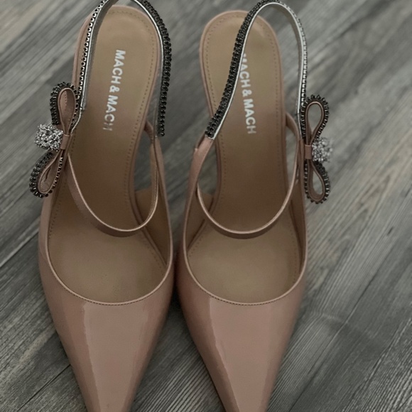 Mach & Mach Escarpins-sandales Cube en cuir verni - Picture 2 of 5